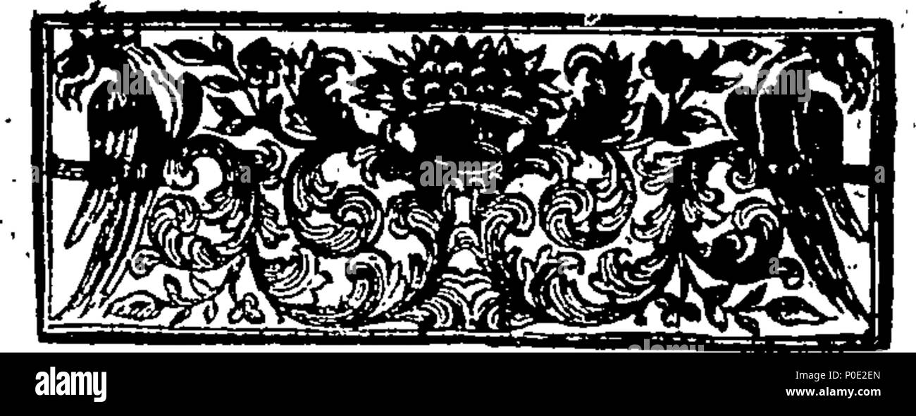 . English: Fleuron from book: A vindication of the Earl of Oxford. 245 A vindication of the Earl of Oxford. Fleuron T050853-2 Stock Photo