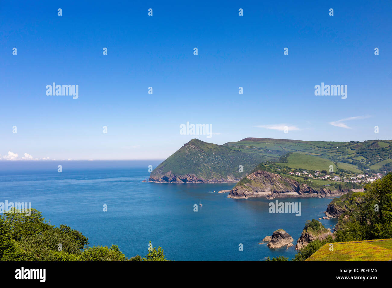 Combe Martin Bay, north Devon. Picture date Monday May 28, 2018