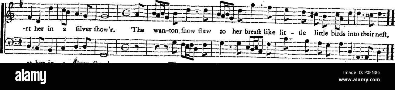 . English: Fleuron from book: A two-Part song. Set by Mr. Hayden. 241 A two-Part song. Set by Mr. Hayden. Fleuron T186918-4 Stock Photo