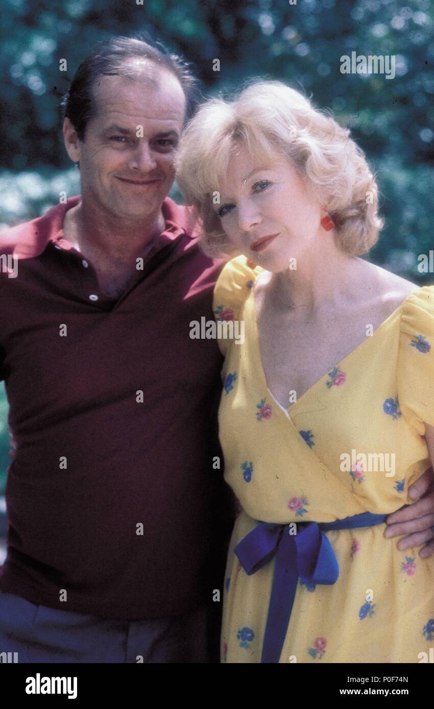 Original Film Title: TERMS OF ENDEARMENT. English Title: TERMS OF  ENDEARMENT. Film Director: JAMES L. BROOKS. Year: 1983. Stars: JACK  NICHOLSON; SHIRLEY MACLAINE. Credit: PARAMOUNT PICTURES / Album Stock Photo  - Alamy