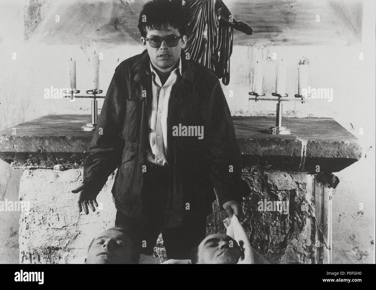 Original Film Title: POPIOL I DIAMENT.  English Title: ASHES AND DIAMONDS.  Film Director: ANDRZEJ WAJDA.  Year: 1958.  Stars: ZBIGNIEW CYBULSKI. Credit: FILM POLSKI / Album Stock Photo