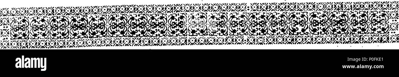 . English: Fleuron from book: Acts of Assembly, passed in the Island of Barbadoes, From 1648, to 1718. 263 Acts of Assembly, passed in the Island of Barbadoes, From 1648, to 1718. Fleuron T019070-3 Stock Photo