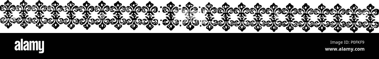 . English: Fleuron from book: Acts of Assembly, passed in the Island of Barbadoes, From 1648, to 1718. 263 Acts of Assembly, passed in the Island of Barbadoes, From 1648, to 1718. Fleuron T019070-53 Stock Photo