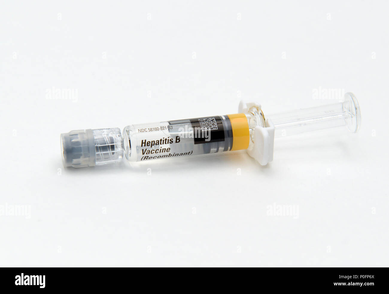 Hepatitis B vaccine recombinant Stock Photo