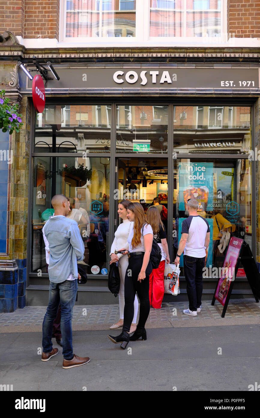Costa coffee shop, Covent Garden, London, England, UK Stock Photo Alamy