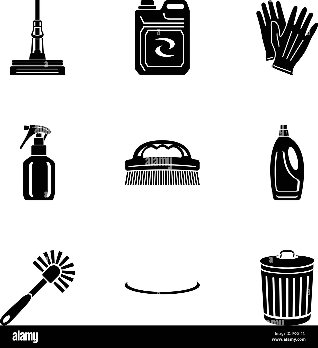Sprawling icons set, simple style Stock Vector Image & Art - Alamy