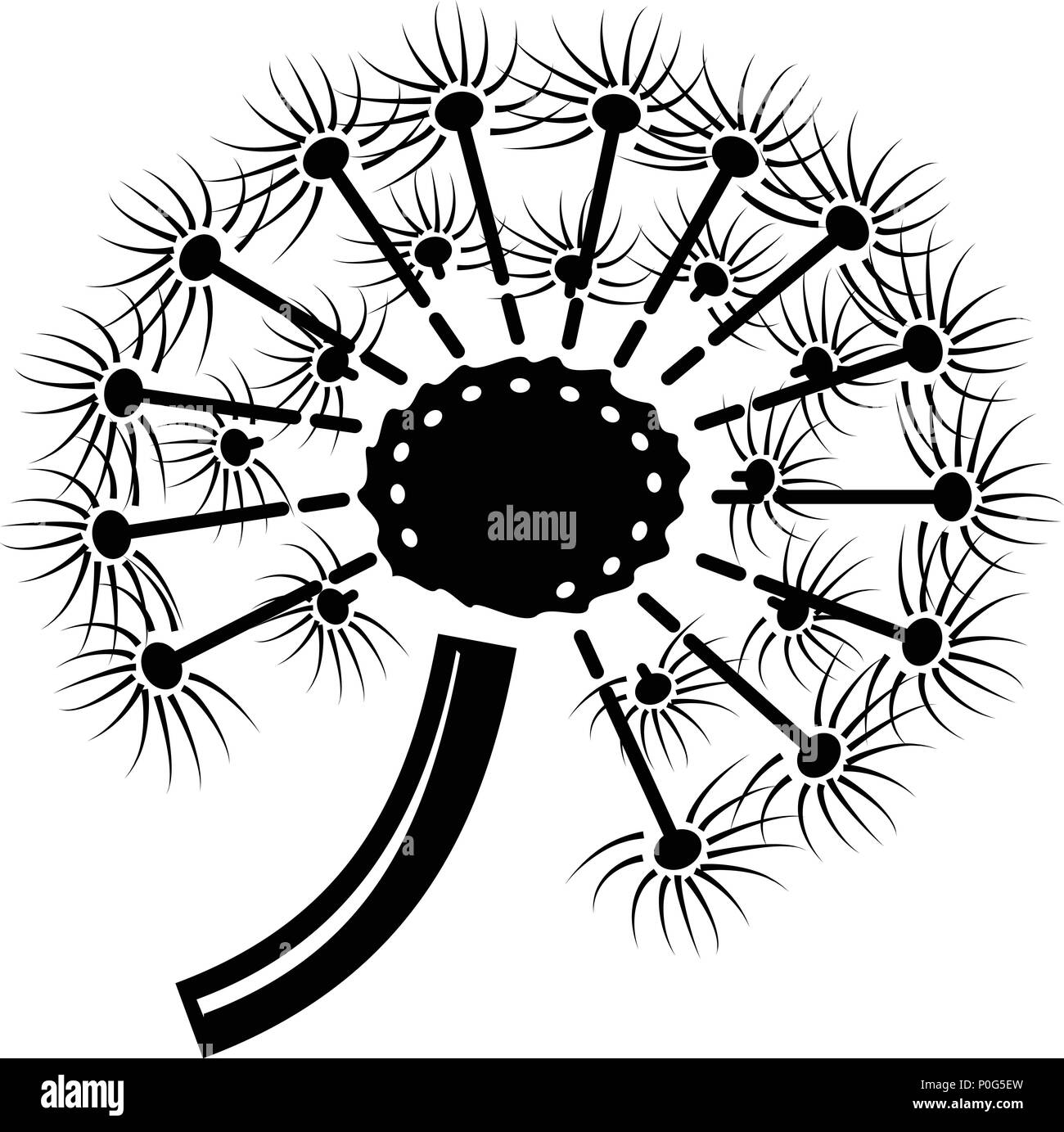 Fresh dandelion icon, simple style Stock Vector Image & Art - Alamy