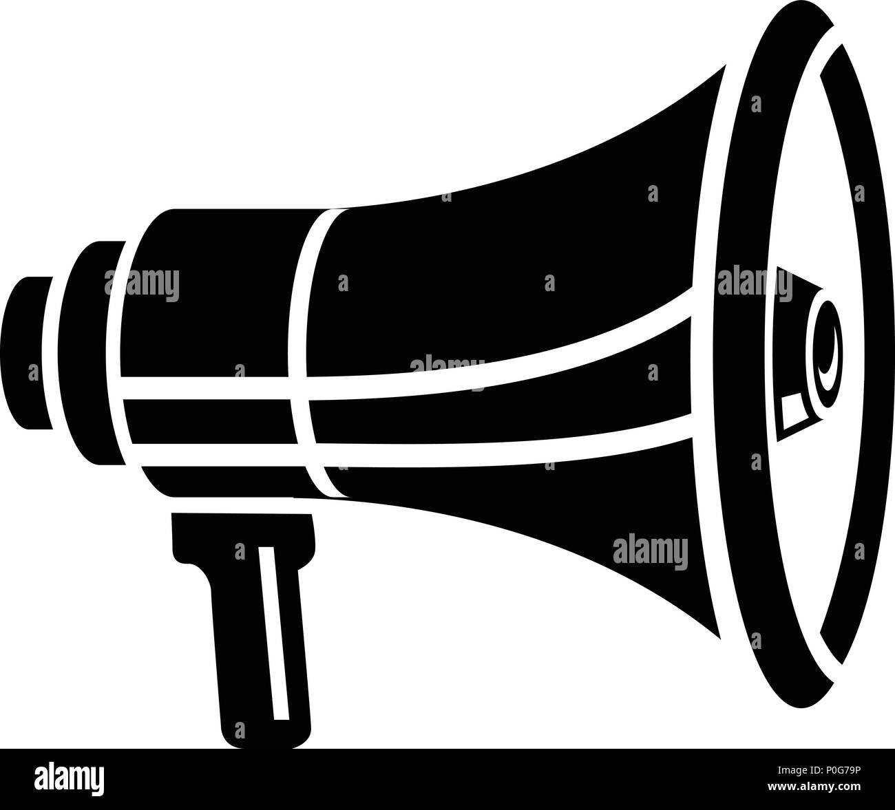 New megaphone icon, simple style Stock Vector Image & Art - Alamy