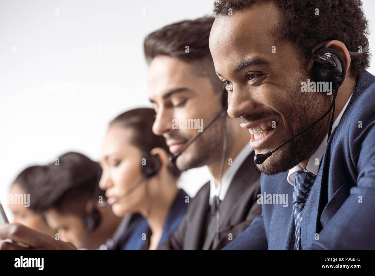 Asian american operator hi-res stock photography and images - Alamy