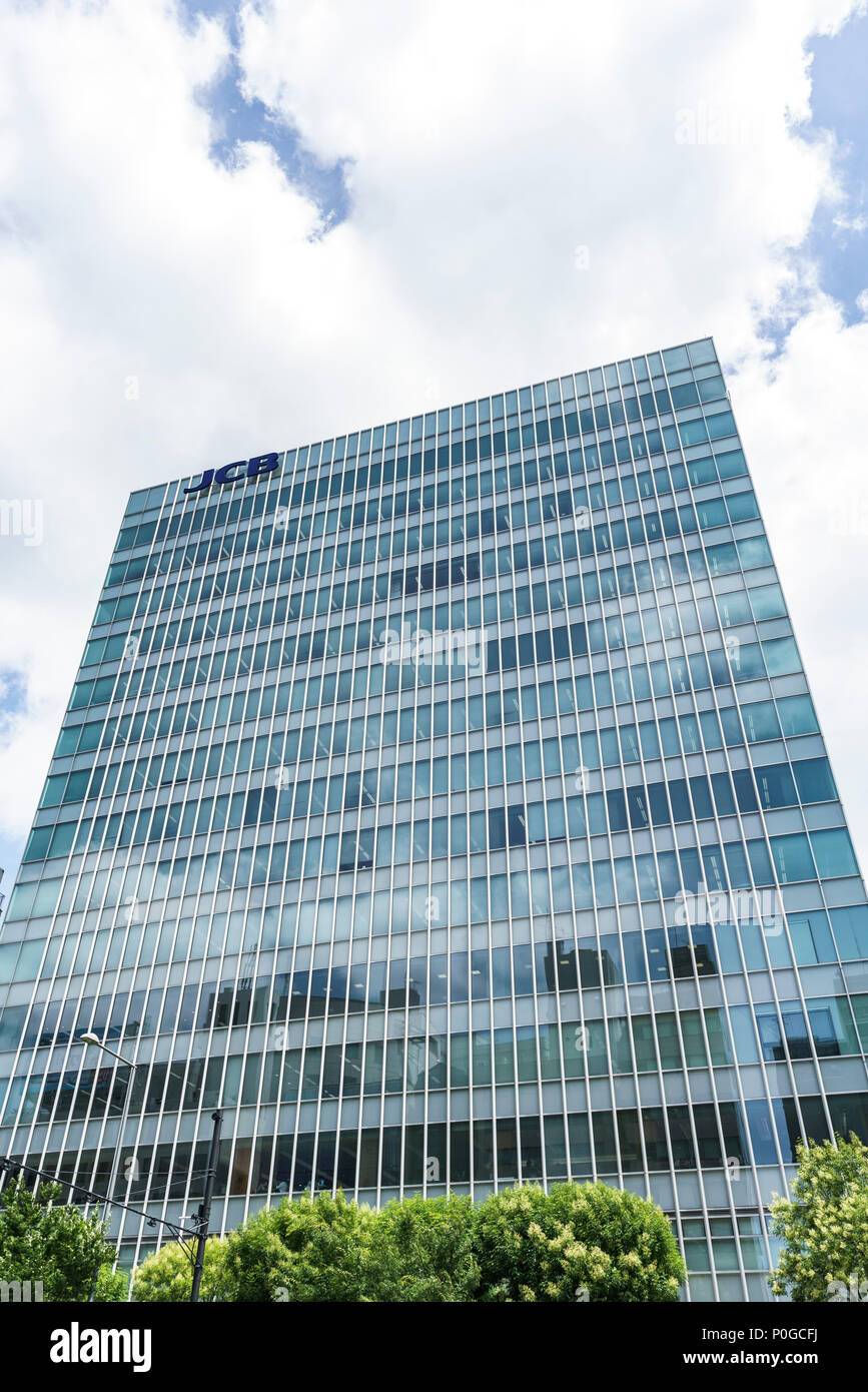 Headquarters of JCB Co., Ltd. Aoyama Rise Square,Minami Aoyama, Minato-Ku, Tokyo, Japan Stock Photo