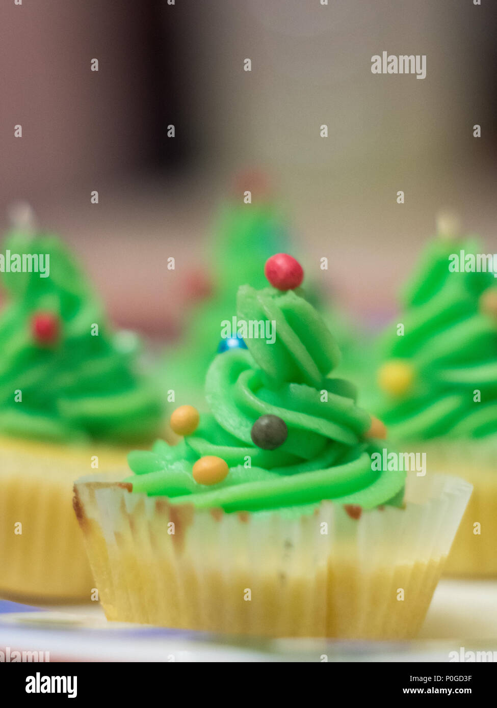 Christmas tree cake Stock Photo