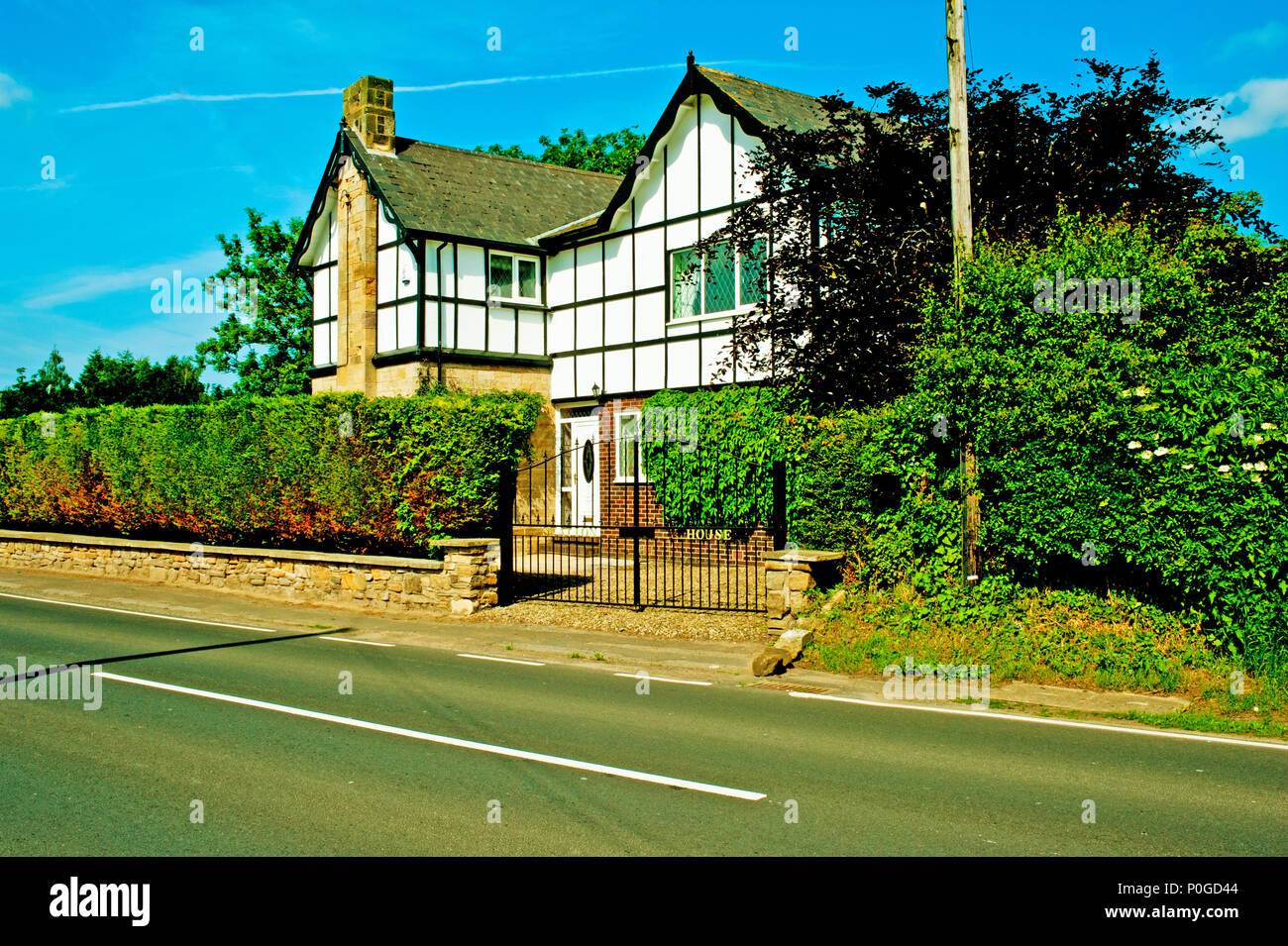 Ex Railway Station at Piercebridge, Borough of Darlington, England Stock Photo