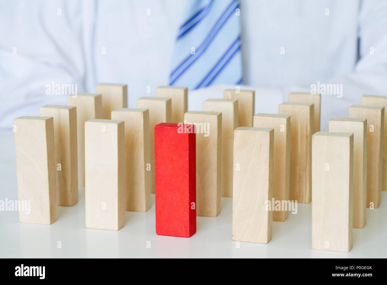 Corporation business team and boss abstract background concept Stock Photo