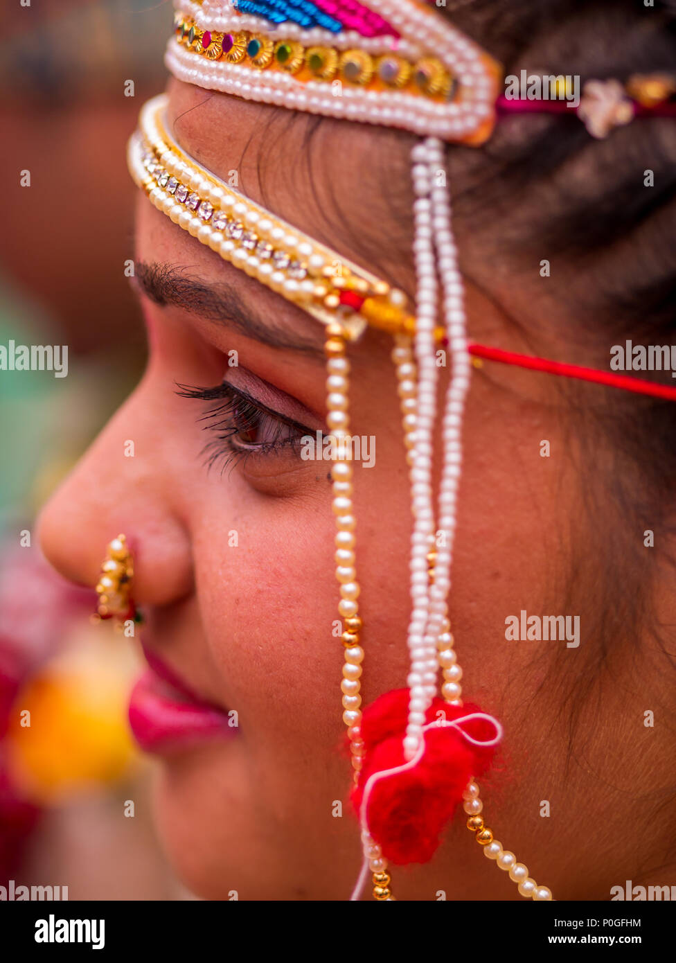 Mumbai, India February 24, 2018 The closeup shot of Indian