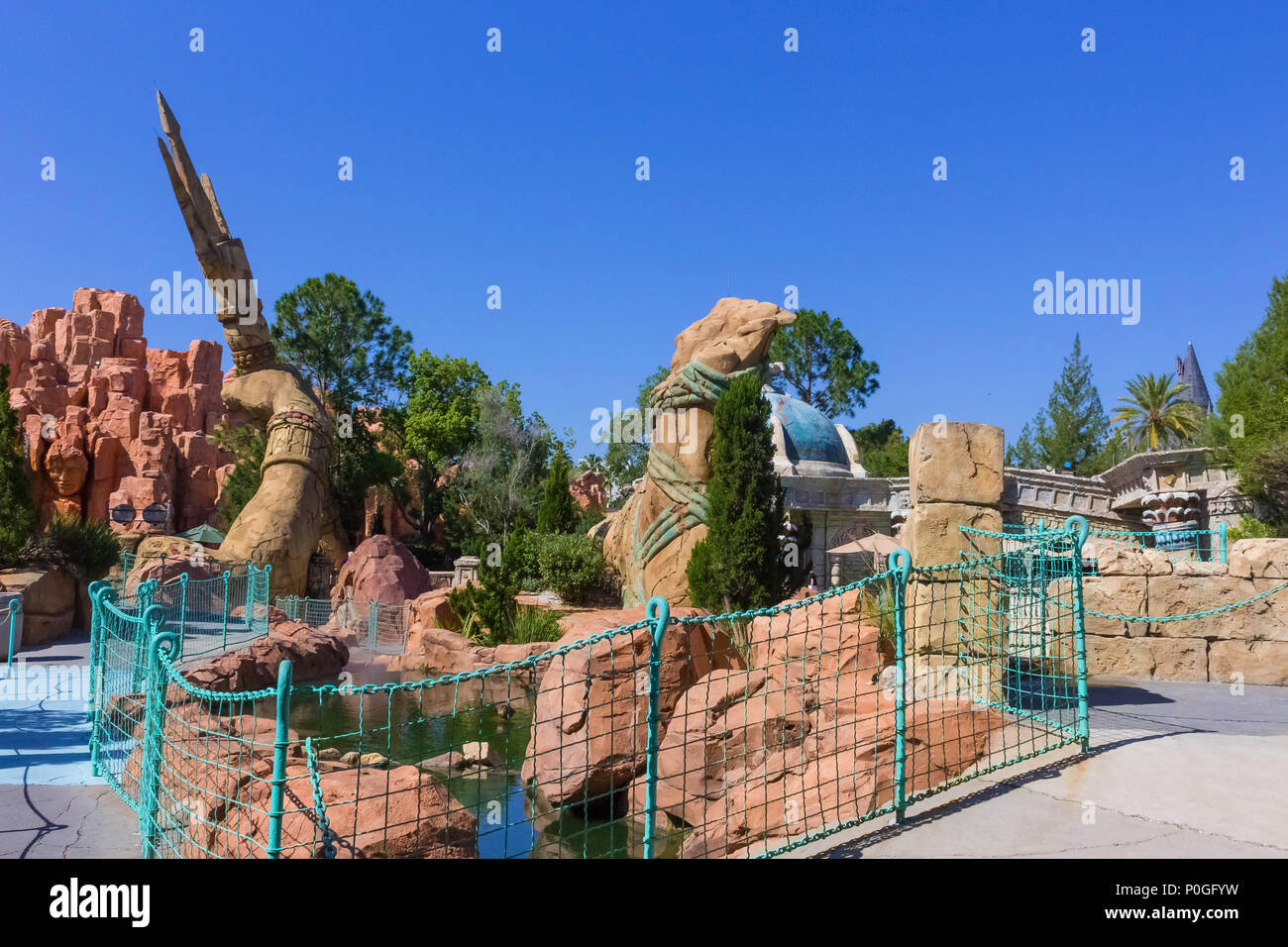 Mythos Restaurant, World's Best Theme Park Restaurant at Universal Orlando  Resort, Islands of Adventure, Universal Studios, Florida, USA Stock Photo -  Alamy