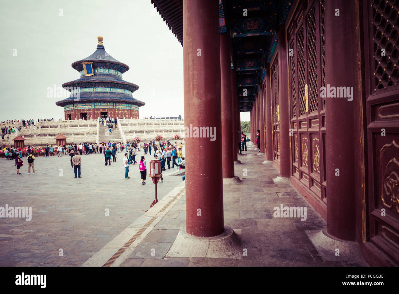 BEIJING, CHINA - 17 MAY 2018: Temple of Heaven landmark of Beijing city, China. Stock Photo