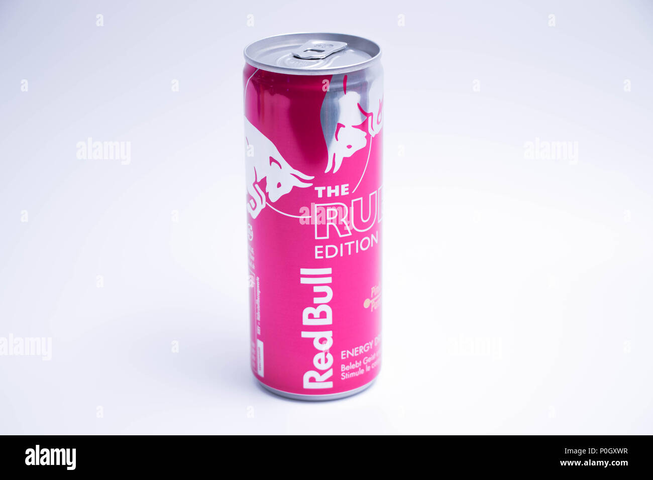 Red Bull limited edition pink ruby grapefruit Stock Photo Alamy