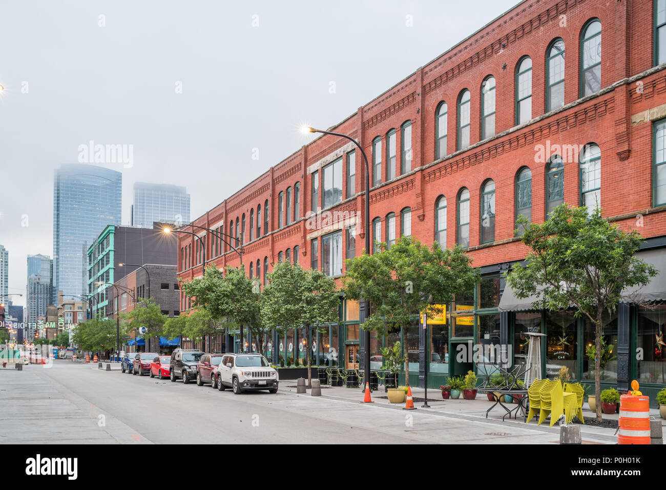 Buildings in Fulton Market neighborhood Stock Photo Alamy