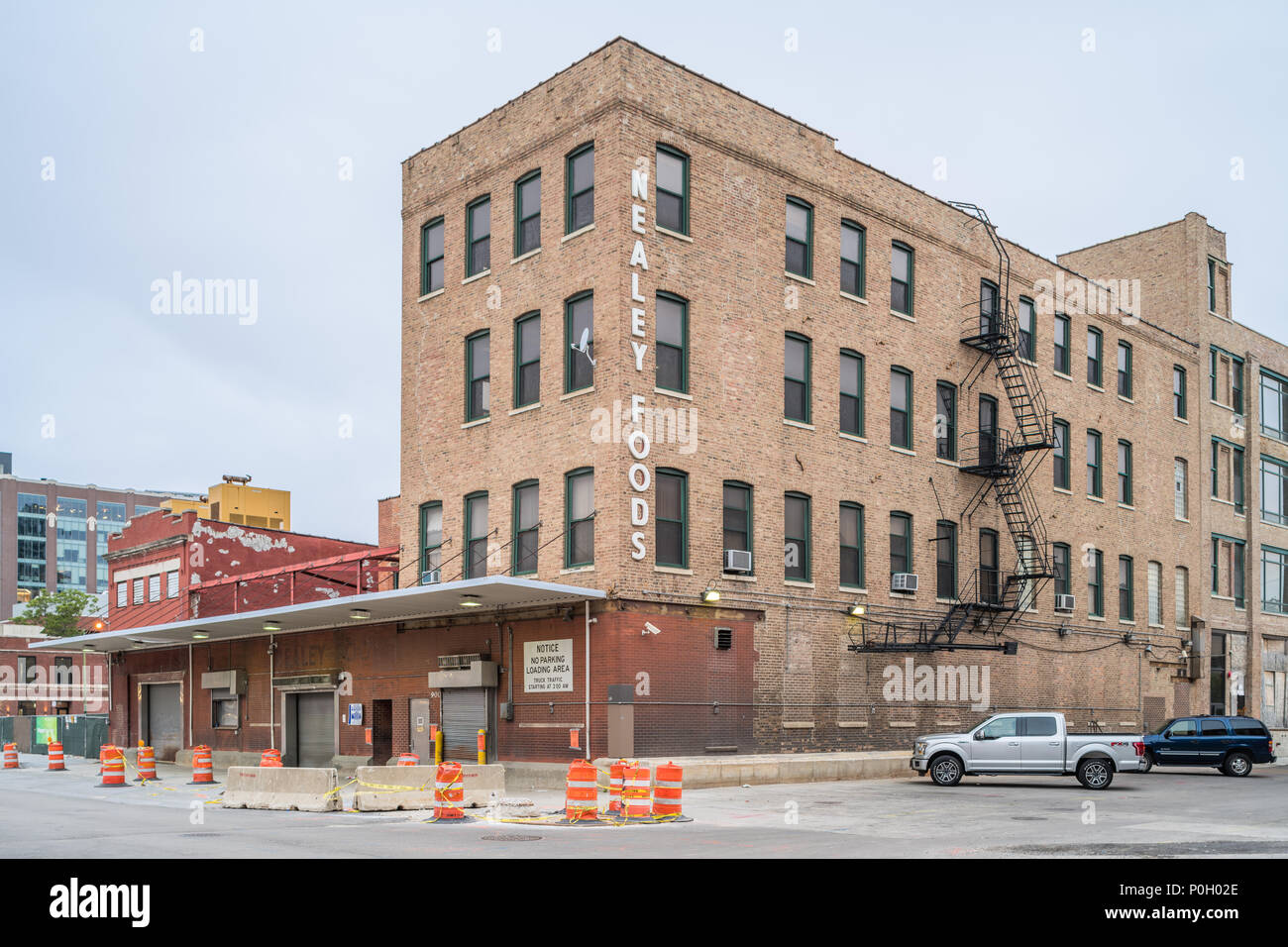 Buildings in Fulton Market neighborhood Stock Photo Alamy