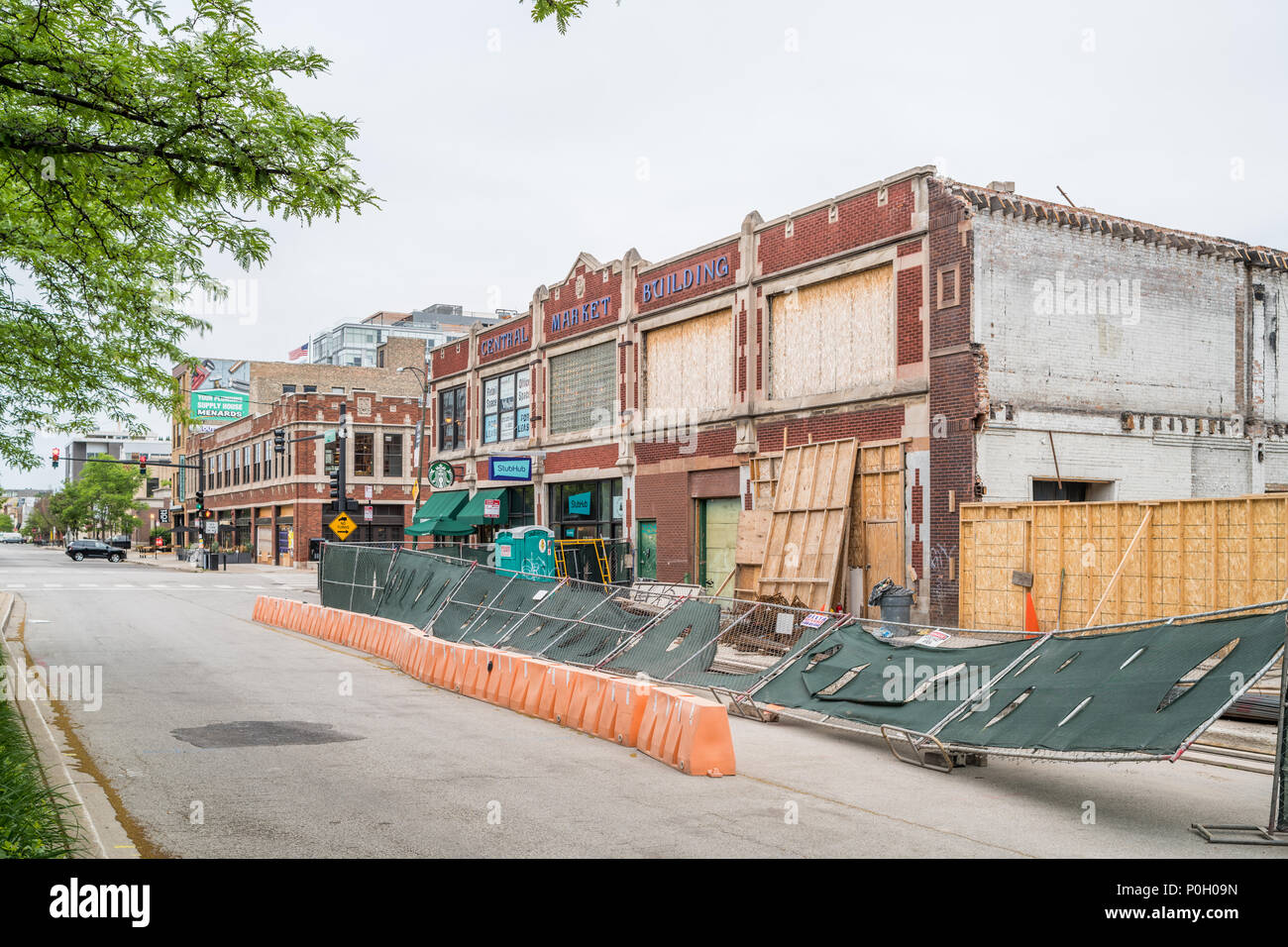 Buildings in Fulton Market neighborhood Stock Photo Alamy