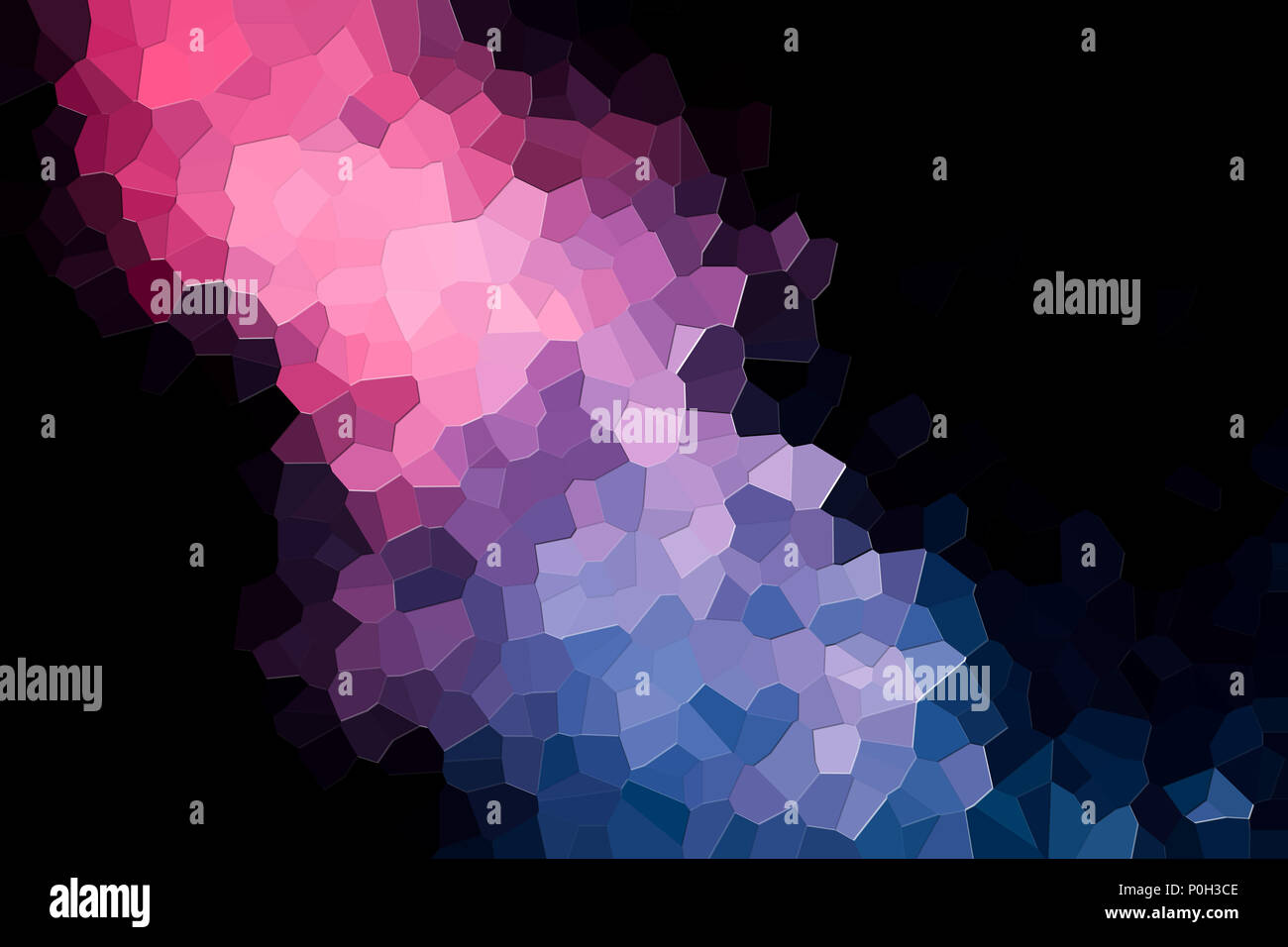 A photograph of an abstract geometric pattern from various polygons and ...
