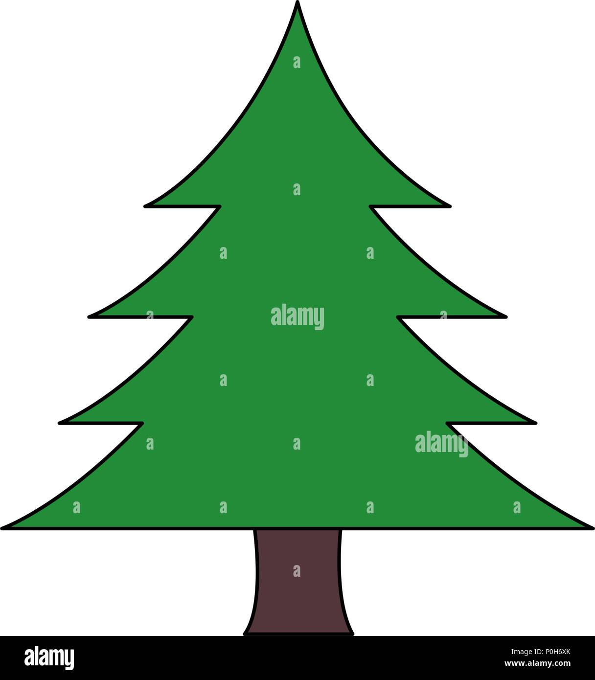 pine tree isolated icon vector illustration design Stock Vector Image ...