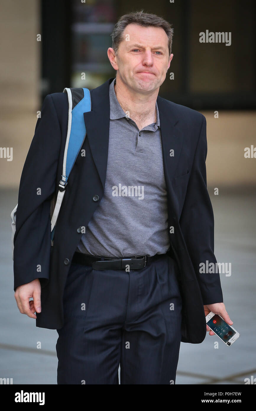 Gerry McCann, the father of missing child Madeleine McCann seen leaving BBC Radio 4 Studios after an interview - London  Featuring: Gerry McCann Where: London, United Kingdom When: 09 May 2018 Credit: WENN.com Stock Photo