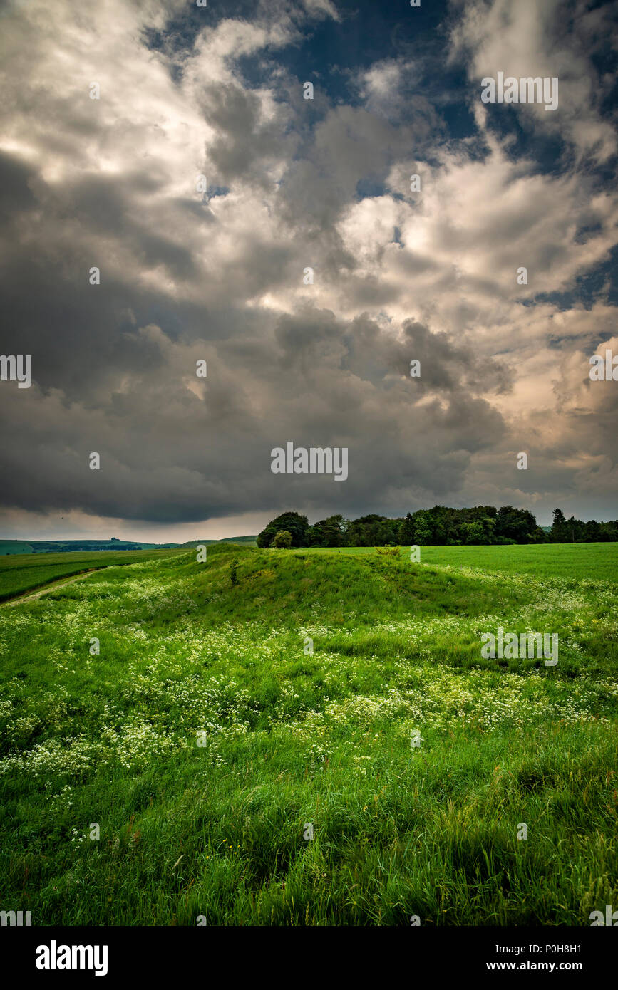 The Four Barrows Bronze Age barrow cemetery near Aldbourne, Wiltshire