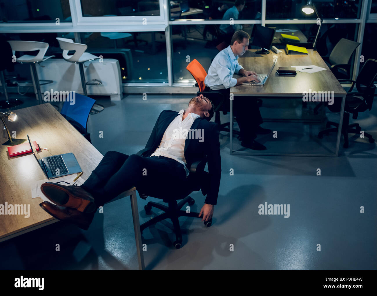 Person falling asleep desk hires stock photography and images Alamy