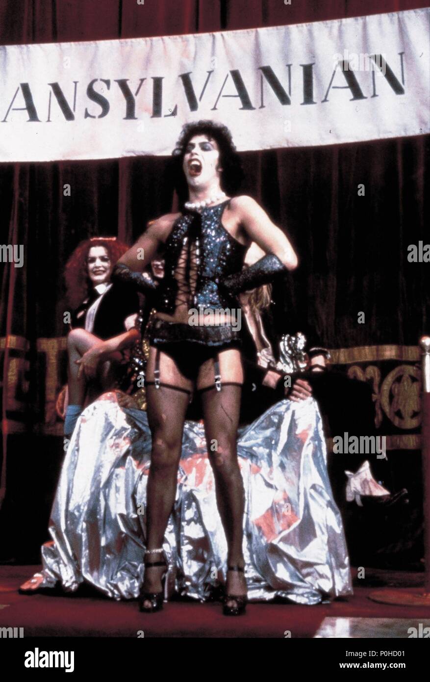 Original Film Title: THE ROCKY HORROR PICTURE SHOW.  English Title: THE ROCKY HORROR PICTURE SHOW.  Film Director: JIM SHARMAN.  Year: 1975.  Stars: TIM CURRY. Credit: 20TH CENTURY FOX / Album Stock Photo