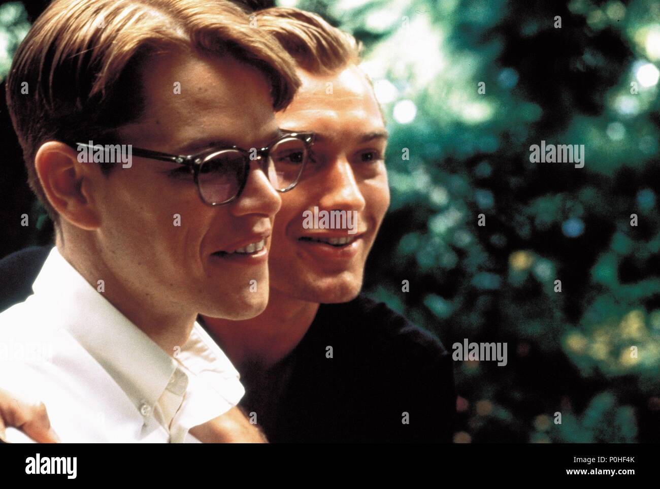 Original Film Title: THE TALENTED MR. RIPLEY. English Title: THE TALENTED  MR. RIPLEY. Film Director: ANTHONY MINGHELLA. Year: 1999. Stars: JUDE LAW; MATT  DAMON. Copyright: Editorial inside use only. This is a