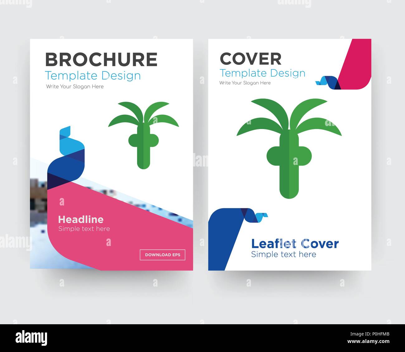 Church Brochure Flyer Design Template With Abstract Photo Background