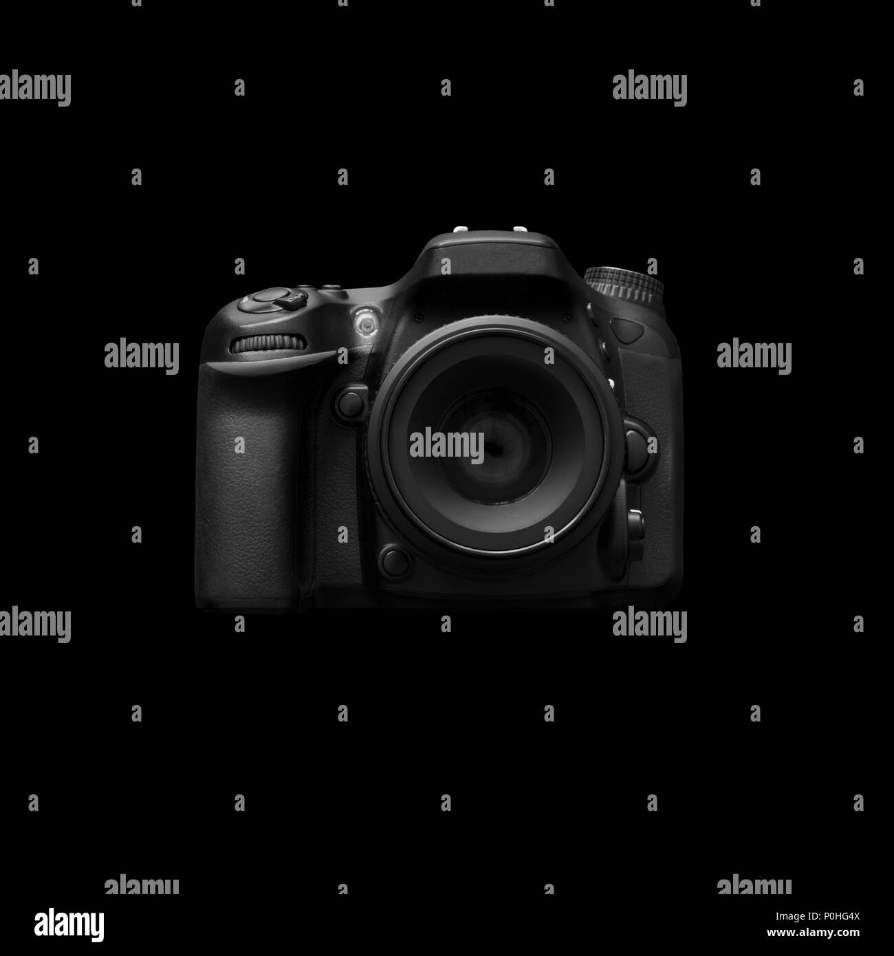 Black Dslr Camera Stock Photo Alamy