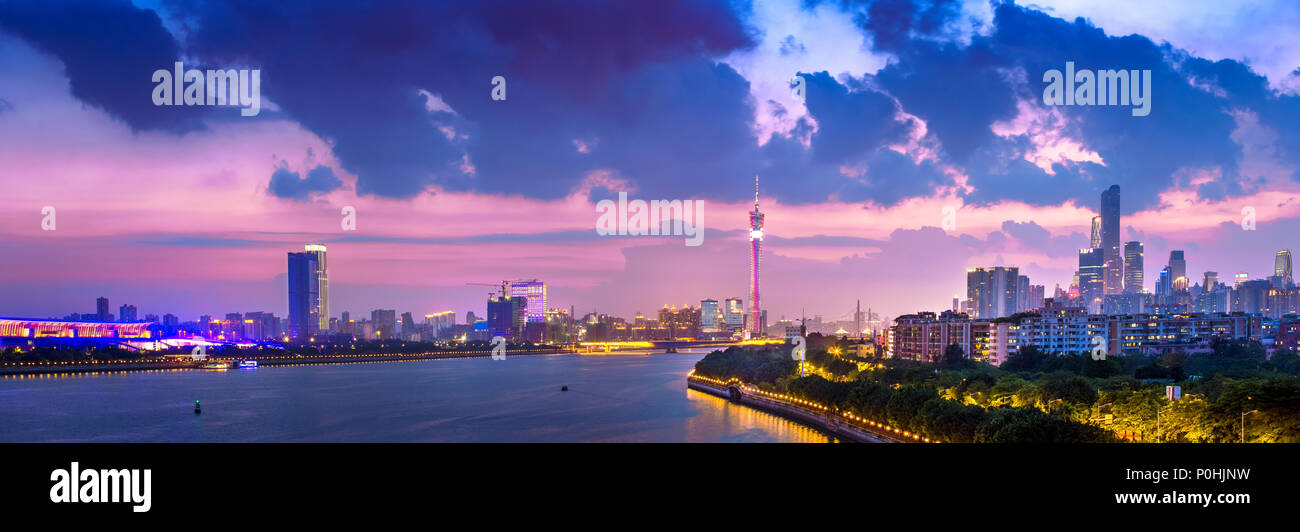 Urban scenery of Guangzhou, Guangdong Province Stock Photo