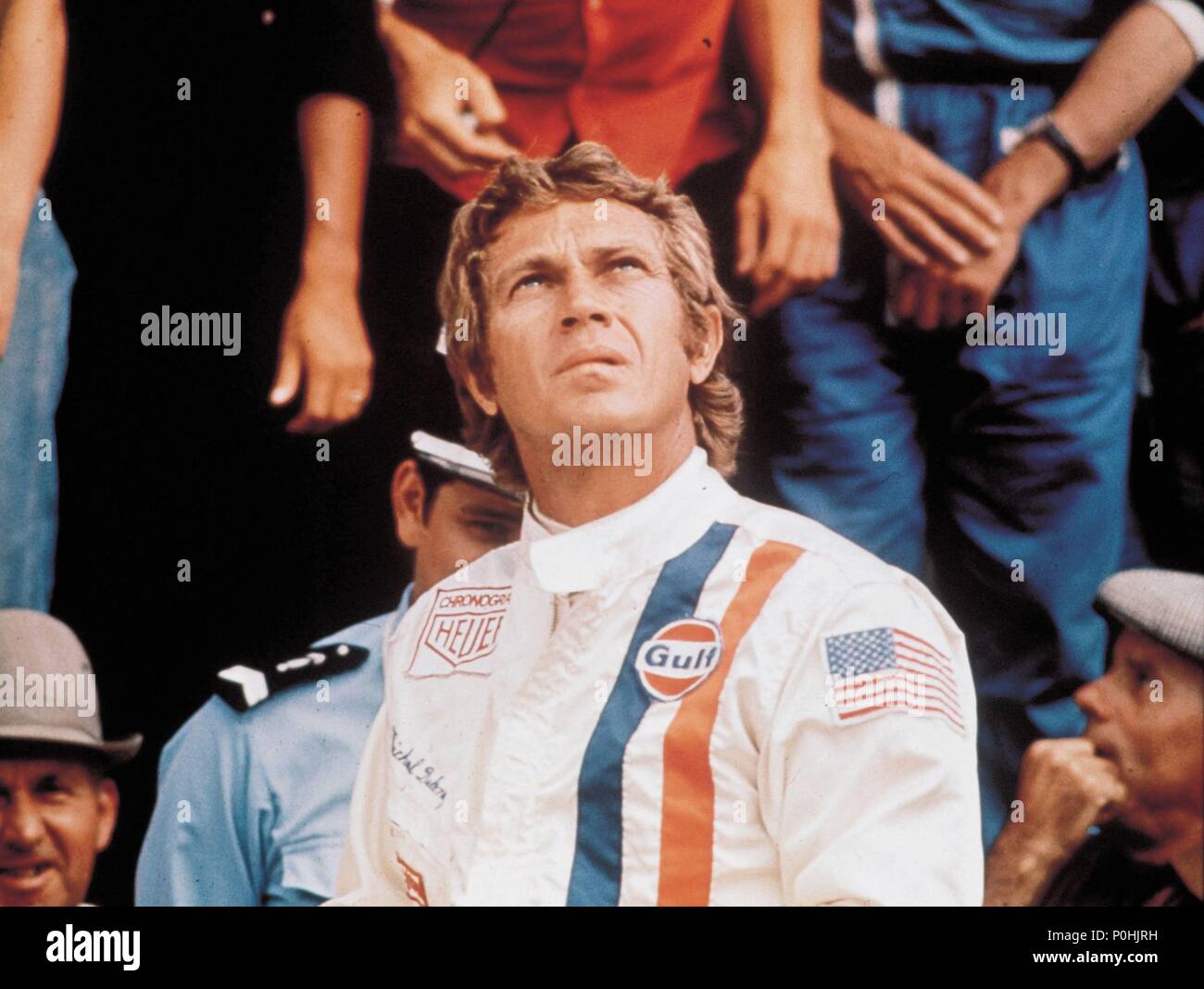 Original Film Title: LE MANS.  English Title: LE MANS.  Film Director: LEE H. KATZIN.  Year: 1971.  Stars: STEVE MCQUEEN. Credit: SOLAR/CINEMA CENTER / Album Stock Photo