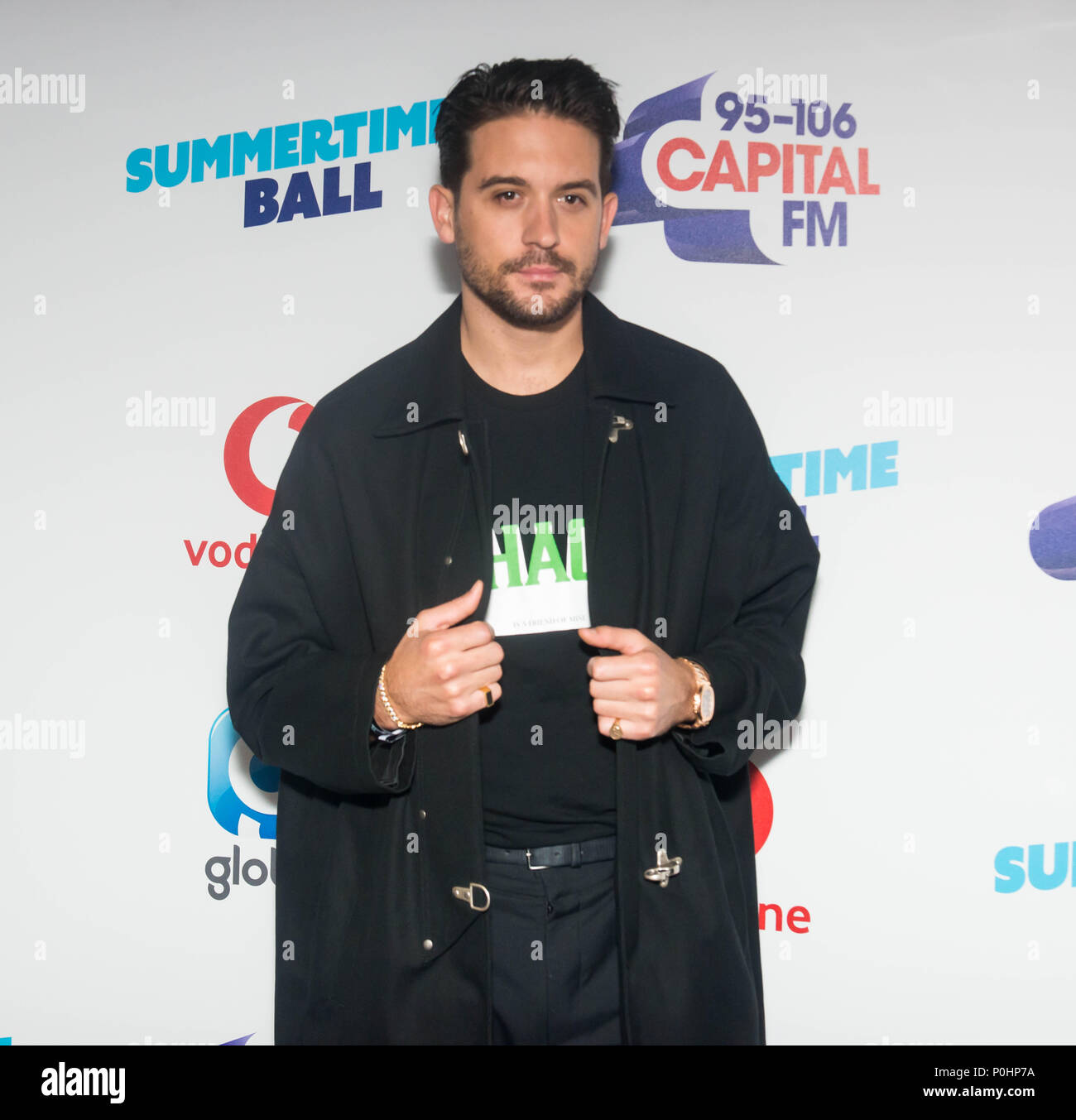 Wembley, United Kingdom. 9th June 2018.   at Capital’s Summertime Ball with Vodafone at London’s Wembley Stadium. The sell-out event saw performances from this summer’s hottest artists Camila Cabello, Shawn Mendes, Rita Ora, Charlie Puth, Jess Glynne, Craig David, Anne-Marie, Rudimental, Sean Paul, Clean Bandit, James Arthur, Sigala, Years & Years, Jax Jones, Raye, Jonas Blue, Mabel, Stefflon Don, Yungen and G-Eazy.     Michael Tubi/ Alamy Live News Stock Photo