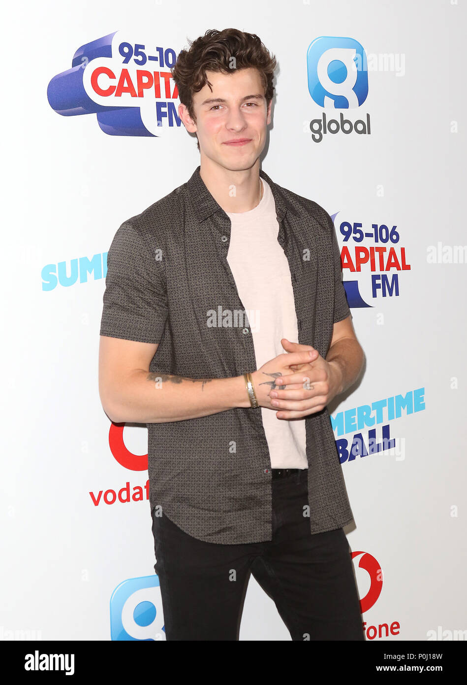 London, UK. 9th June 2018. Shawn Mendes, Capital's Summertime Ball with