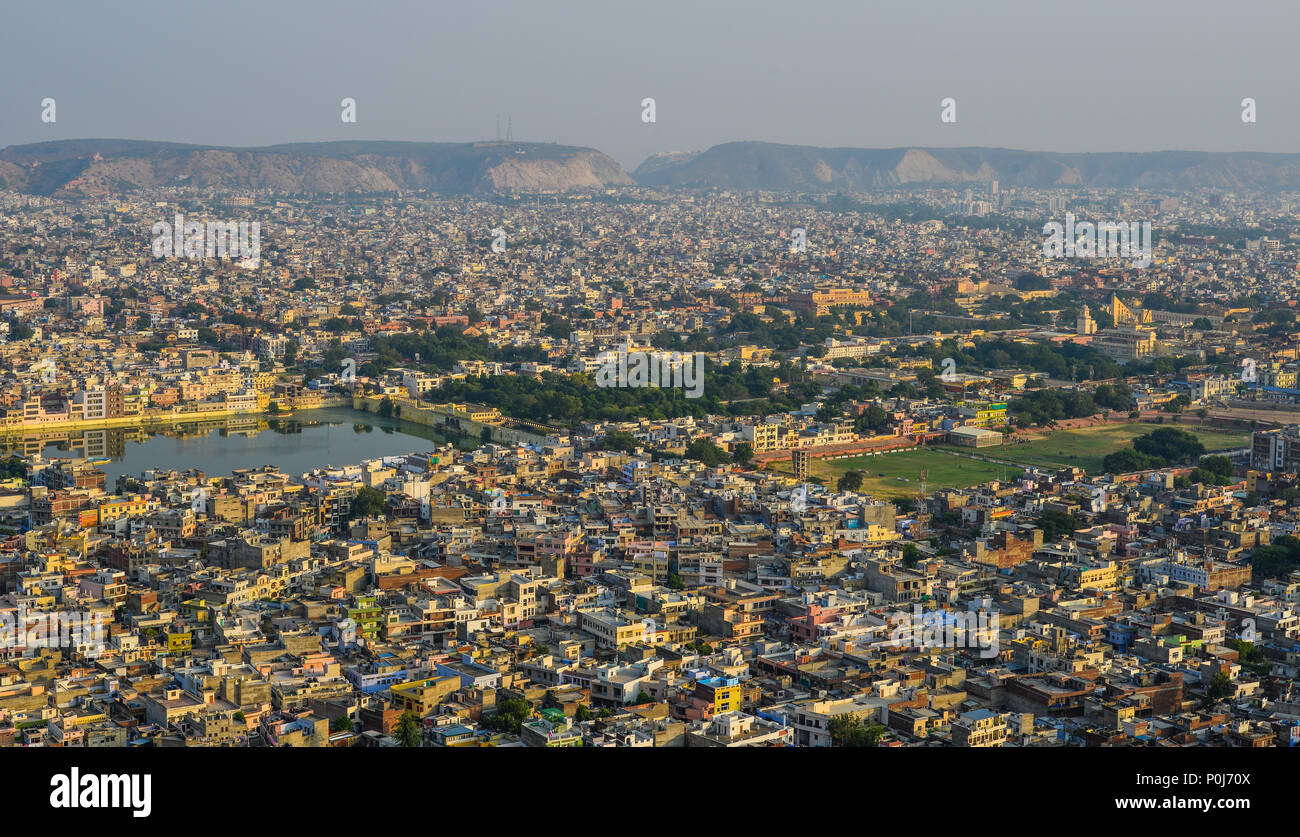 Aerial view of Jodhpur, India. Jodhpur, also know as the Gateway of