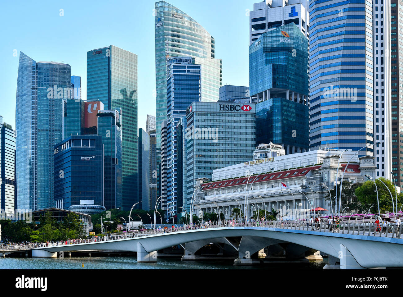 Singapore Central Business District Stock Photo Alamy