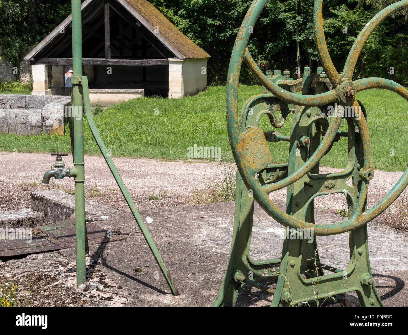 Water Pump Merry sur Yonne Yonne Bourgogne-Franche-Comte France Stock Photo