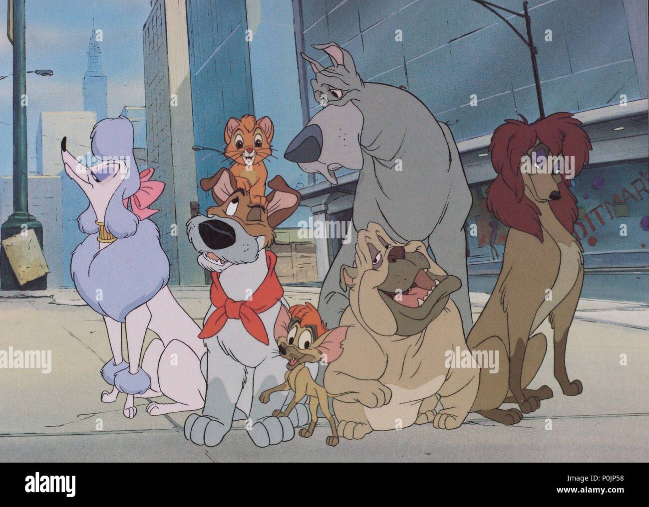 Oliver and Company Georgette Production Cel Walt Disney, 1988 by