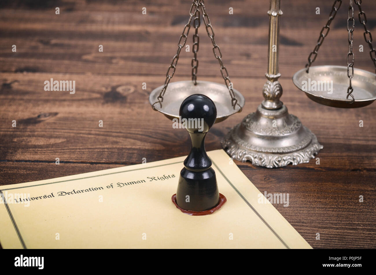 Notry Scale Universal Declaration of Human Rights, Scales of Justice , Notary seal ...