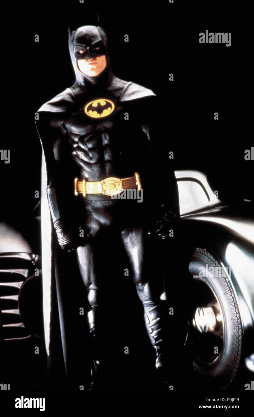 Original Film Title: BATMAN. English Title: BATMAN. Film Director: TIM  BURTON. Year: 1989. Stars: MICHAEL KEATON. Credit: WARNER BROS/DC COMICS /  Album Stock Photo - Alamy