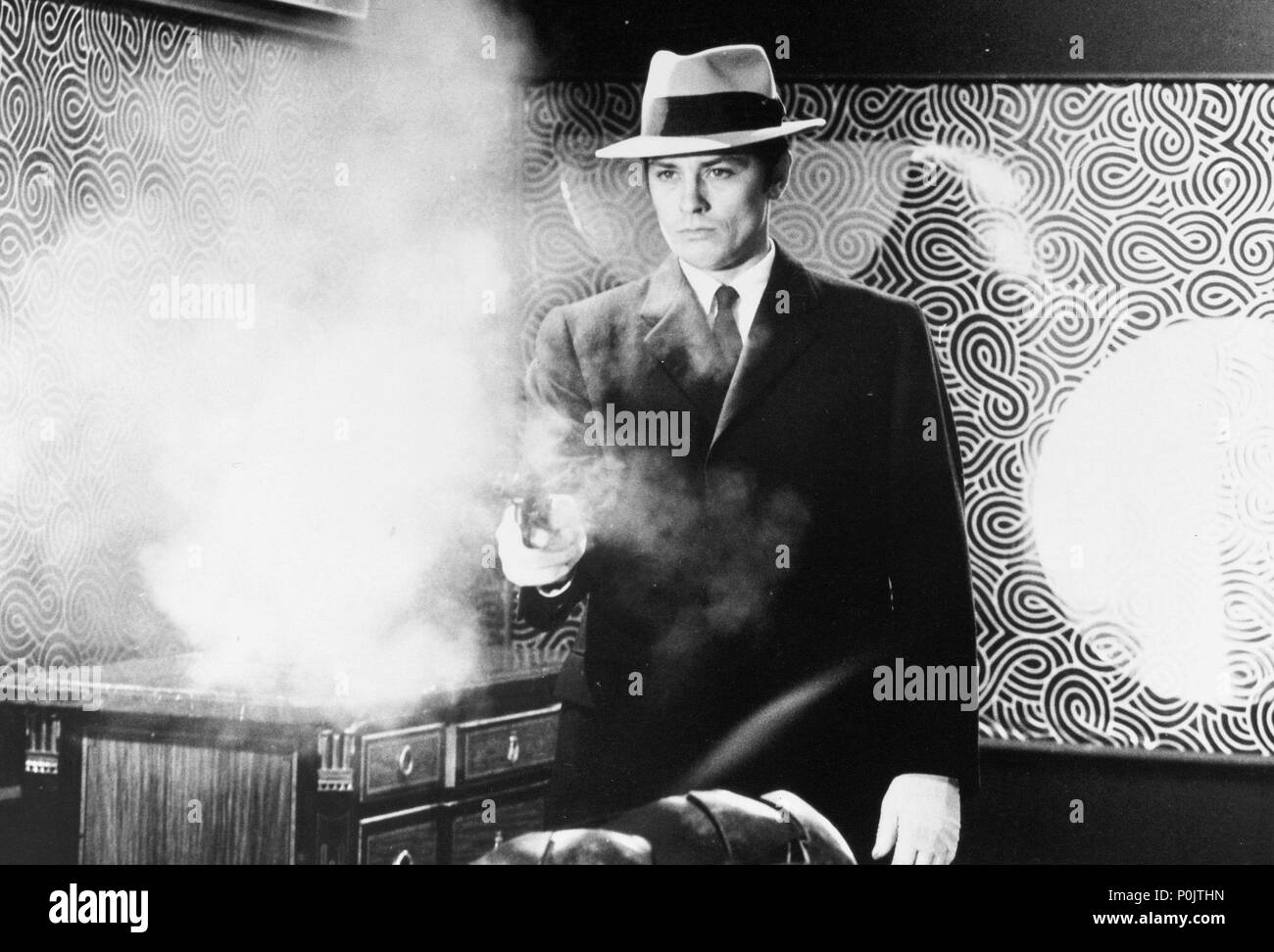 Original Film Title: LE SAMOURAI.  English Title: GODSON, THE.  Film Director: JEAN-PIERRE MELVILLE.  Year: 1967.  Stars: ALAIN DELON. Credit: PATHE / Album Stock Photo