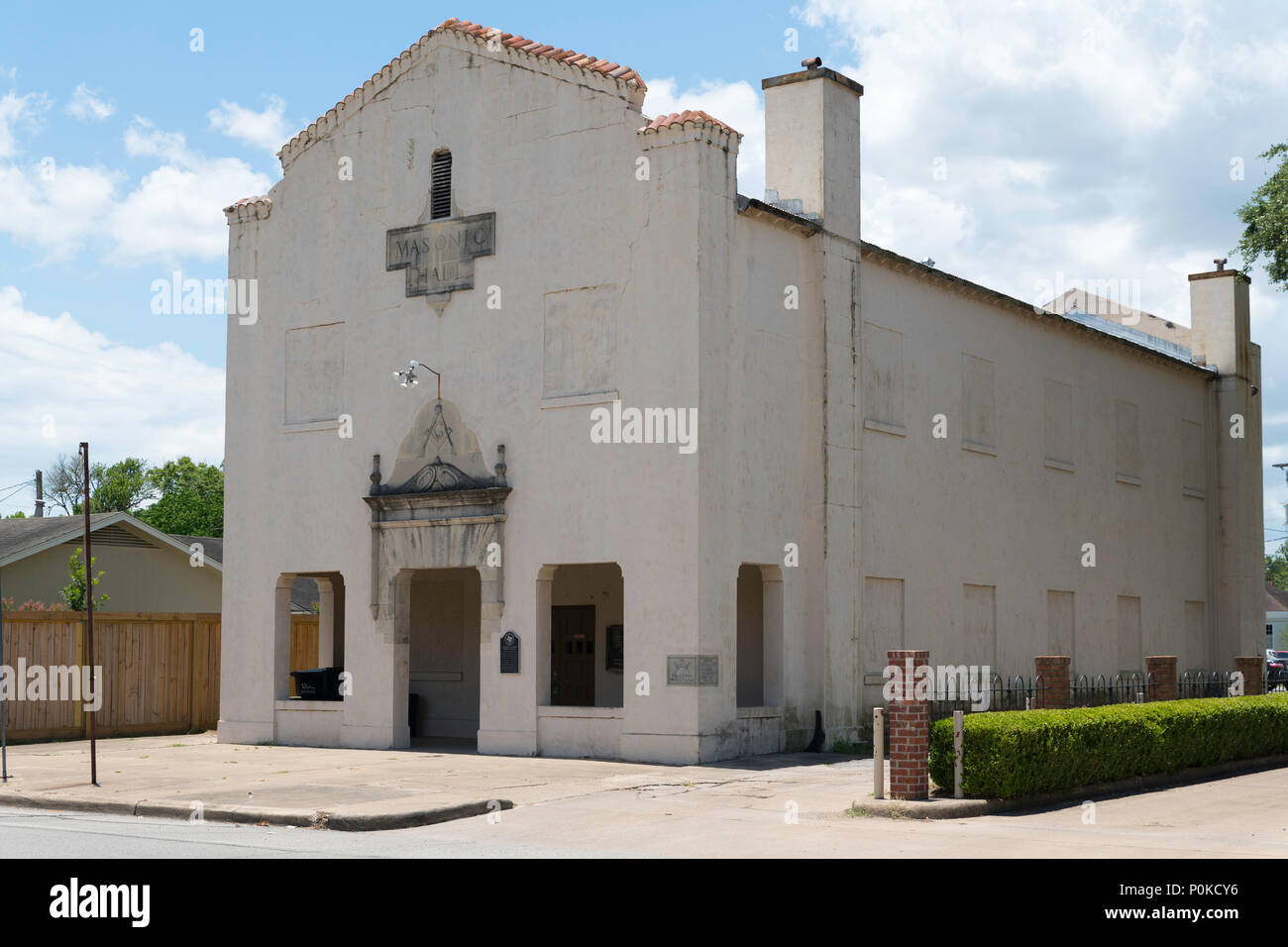 Historic Masonic Lodge. Columbus City in Colorado County in