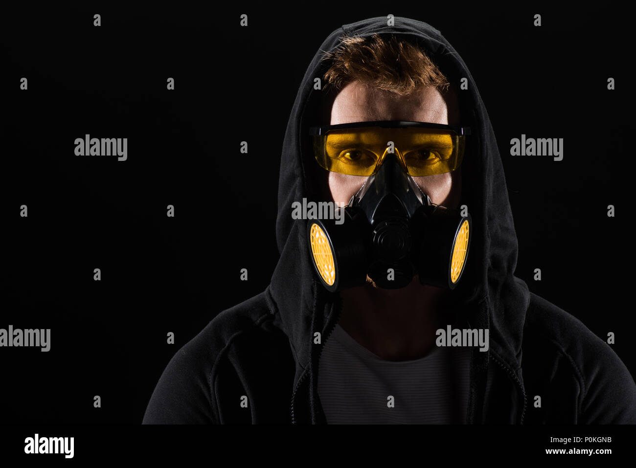 Man in black hood hi-res stock photography and images - Alamy