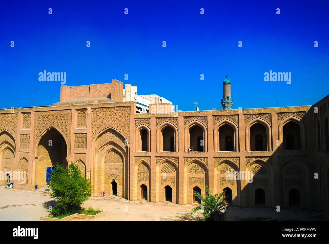 Exterior of famous Al-Mustansiriya University and Madrasah, Baghdad, Iraq Stock Photo