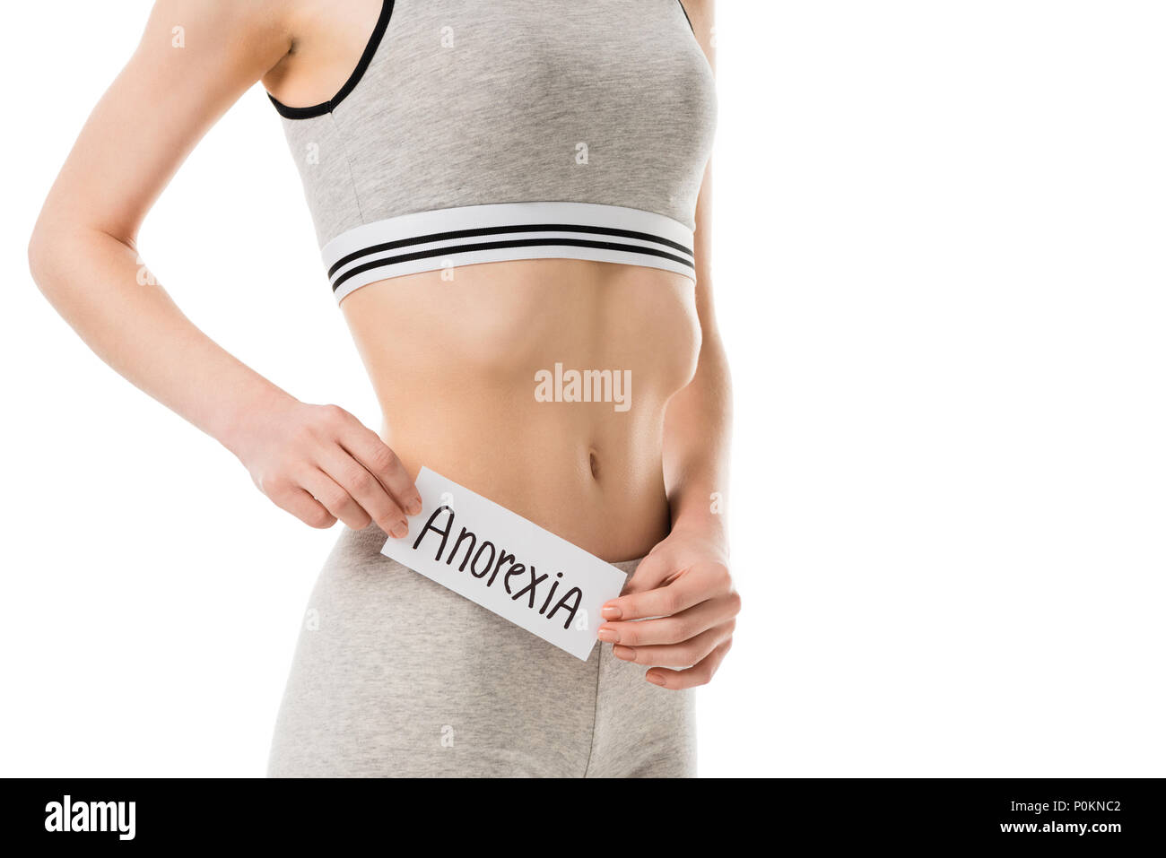 Female with slim waist, weight loss, anorexia Stock Photo - Alamy