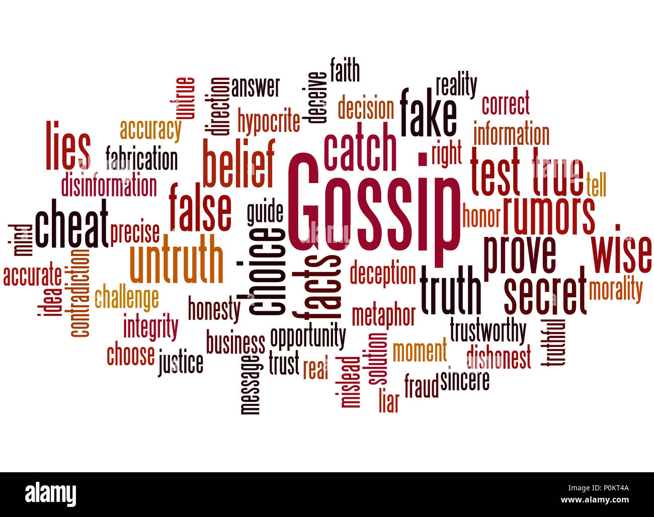 Gossip, word cloud concept on white background Stock Photo - Alamy