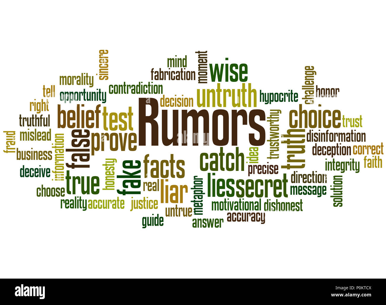 Rumors, word cloud concept on white background Stock Photo Alamy